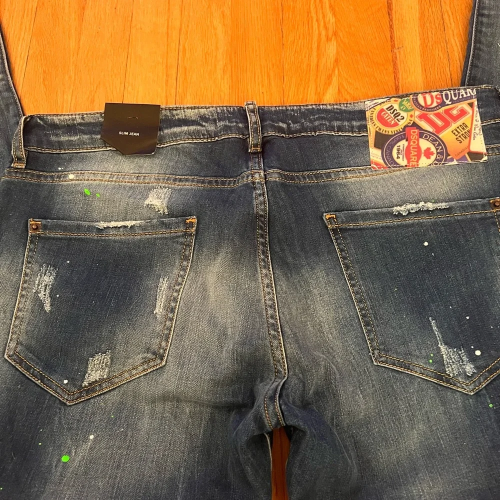 Dsquared2 paint-splatter Distress Italy-made Jeans - Picture 7 of 15